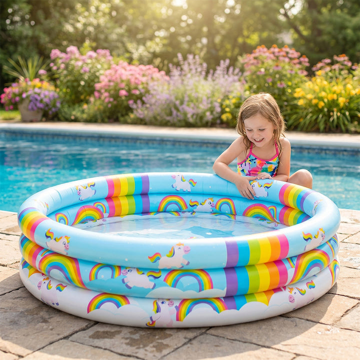 Unisex Inflatable Children's Swimming Pool with Unicorn Design Kalsten