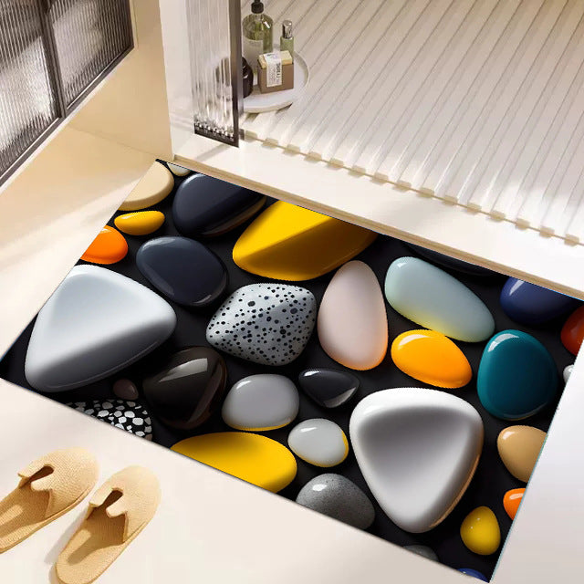 Artistic Garden-Themed Floor Mat