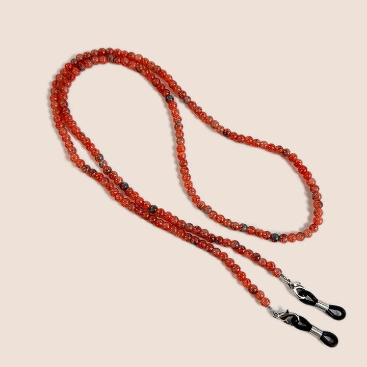 Natural Amethyst Beaded Eyewear Chain Kalsten