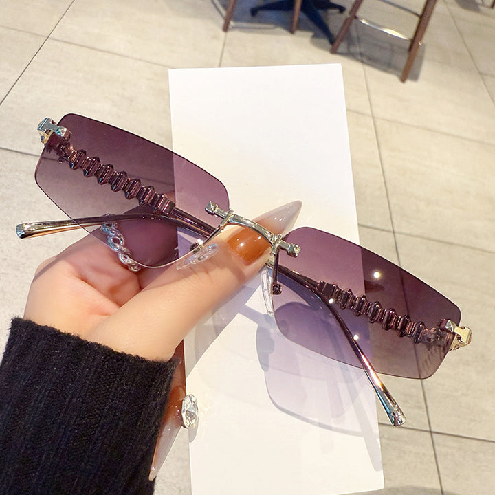 Fashion Forward Slim Rectangle Sunglasses