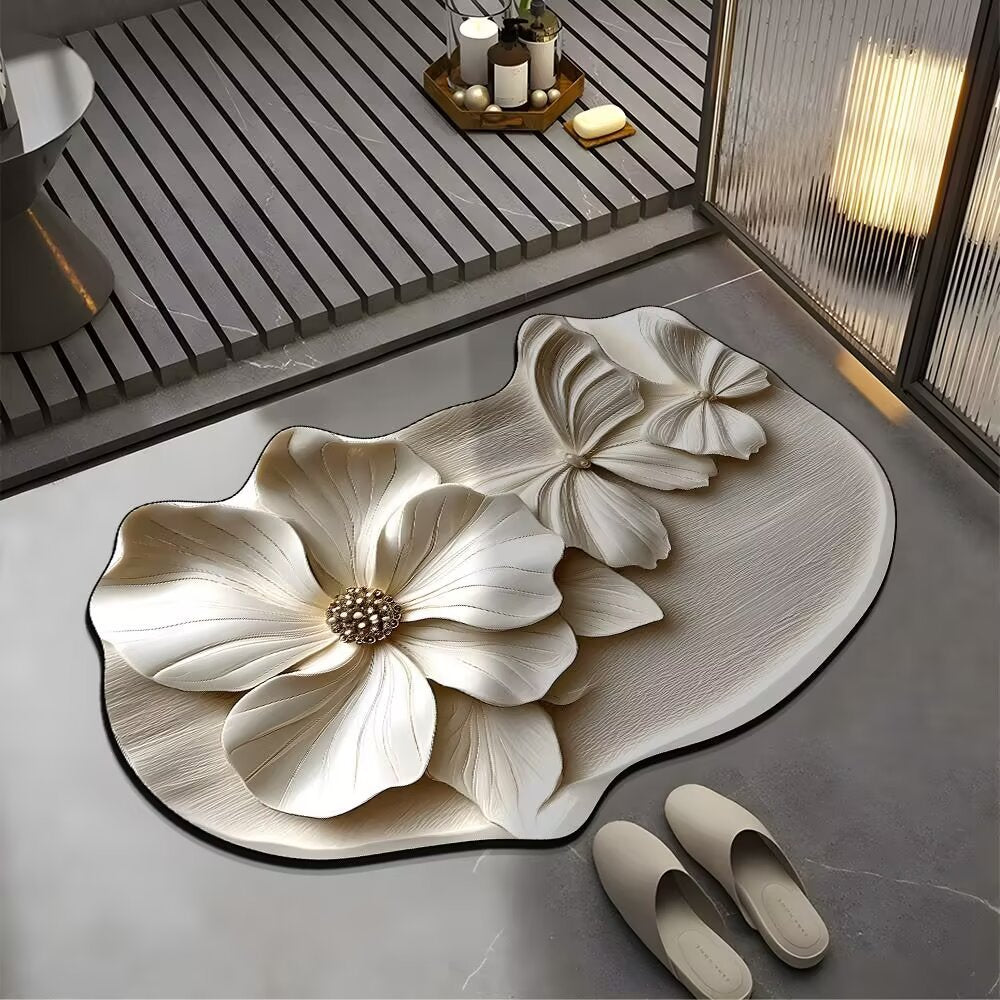 Decorative Butterfly Bath Mat Kalsten