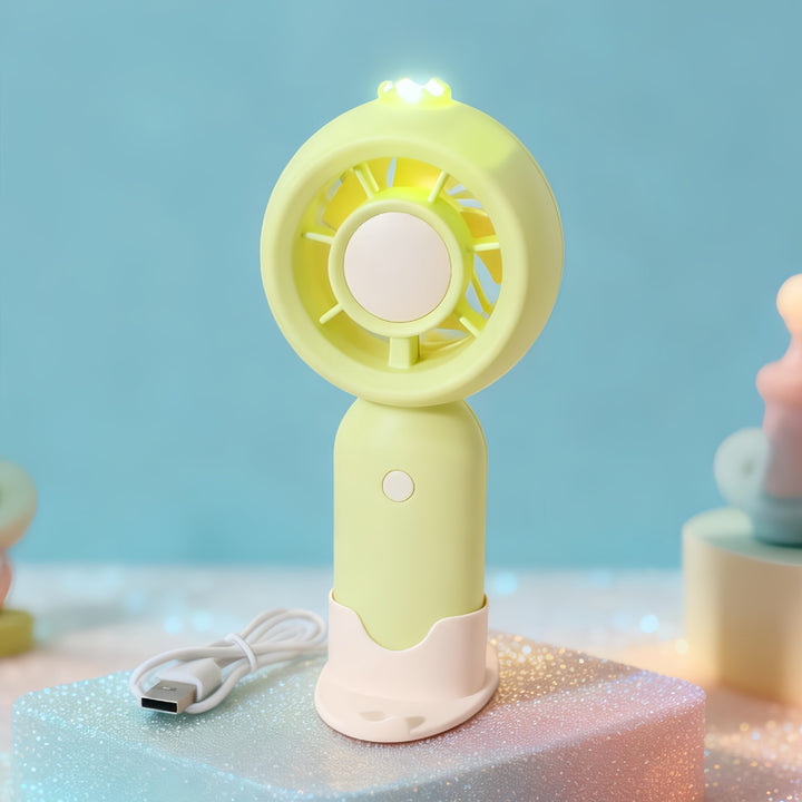 Women's Handheld Fan with LED Lamp Kalsten
