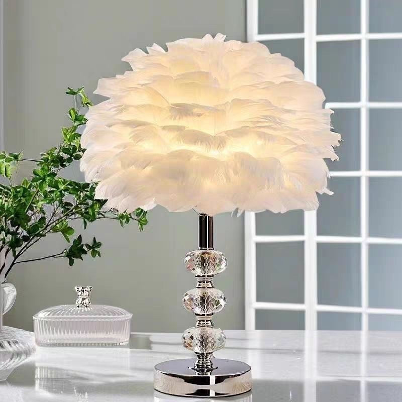 Feathered Table Lamp