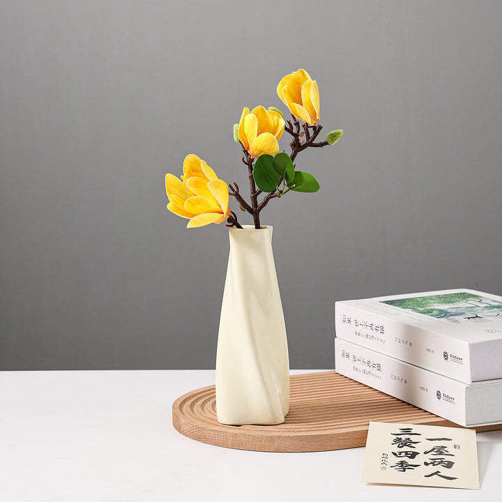Abstract Twist-Shape Decorative Vase