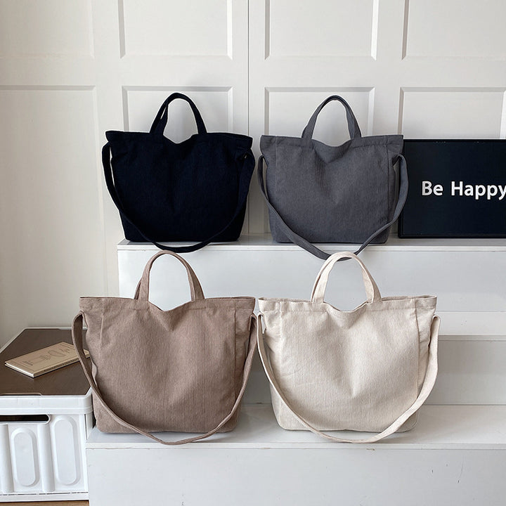 WoSoft Corduroy Tote Bag Kalsten