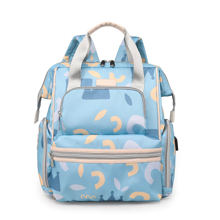 Multi-Functional Patterned Diaper Backpack Kalsten