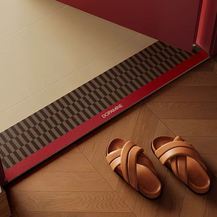 Stylish Checkered Entrance Mat
