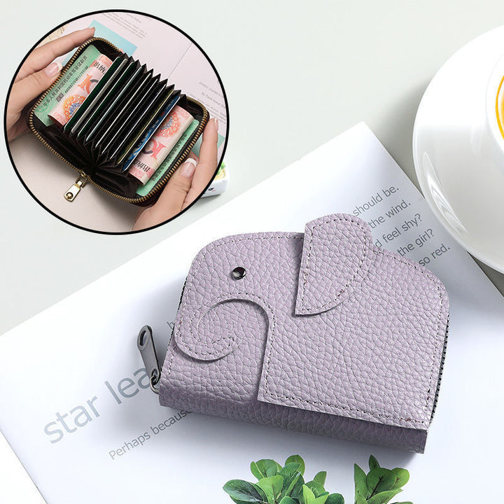 Premium Zippered Leather Coin Wallet