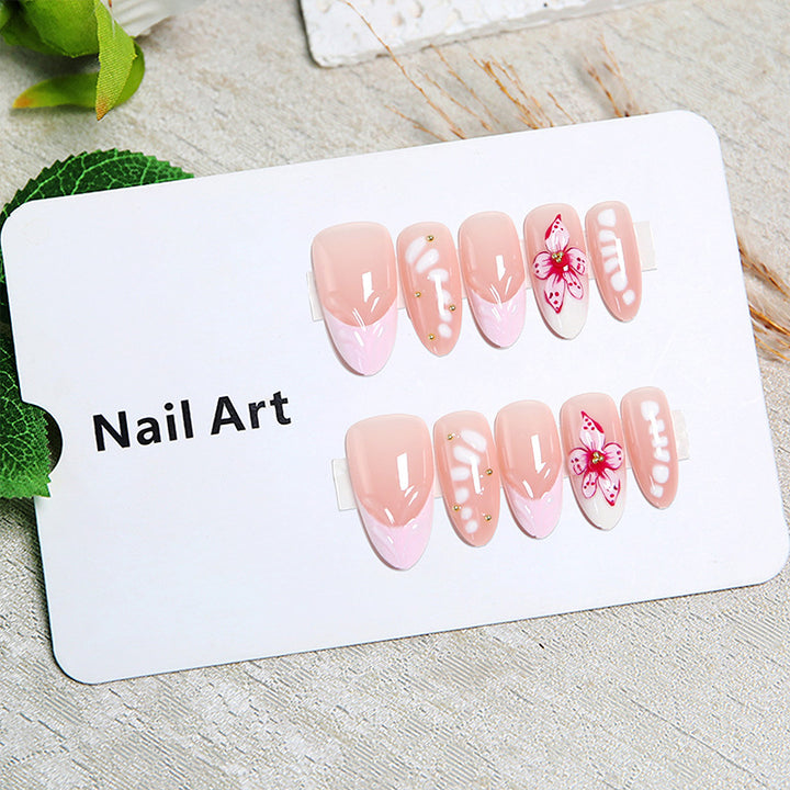 DIY Art Nail Set with Floral Accents Kalsten