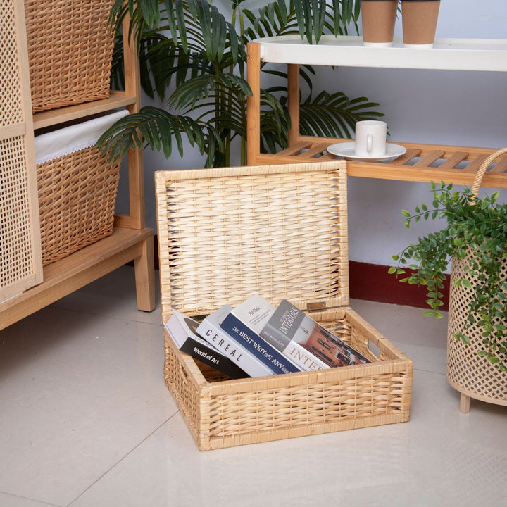 Elegant Handwoven Storage Box Kalsten