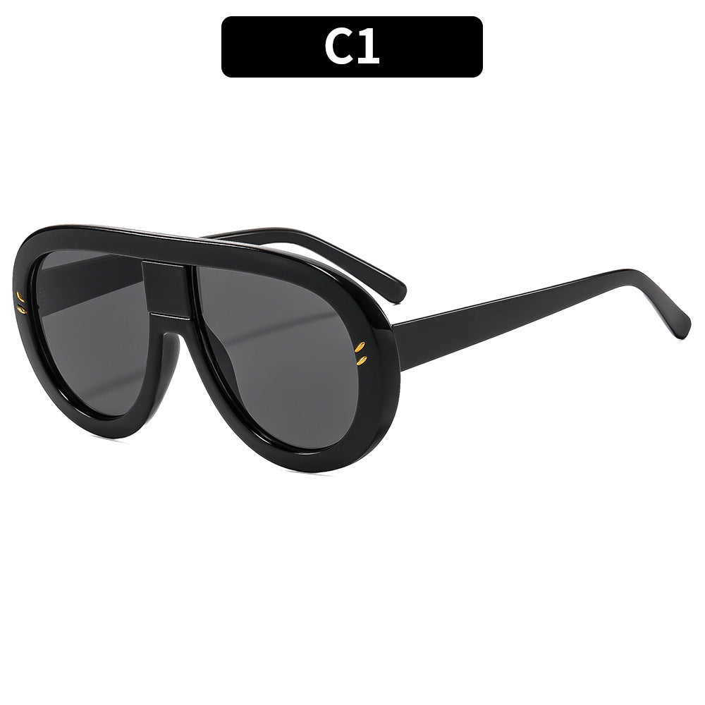 Futuristic Oversized Shield Sunglasses