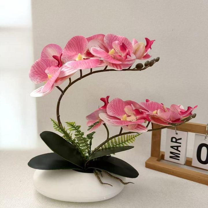 Lifelike Orchid Centerpiece