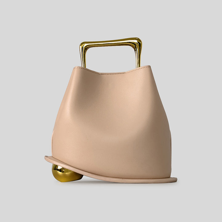 Sculptural Handle Handbag