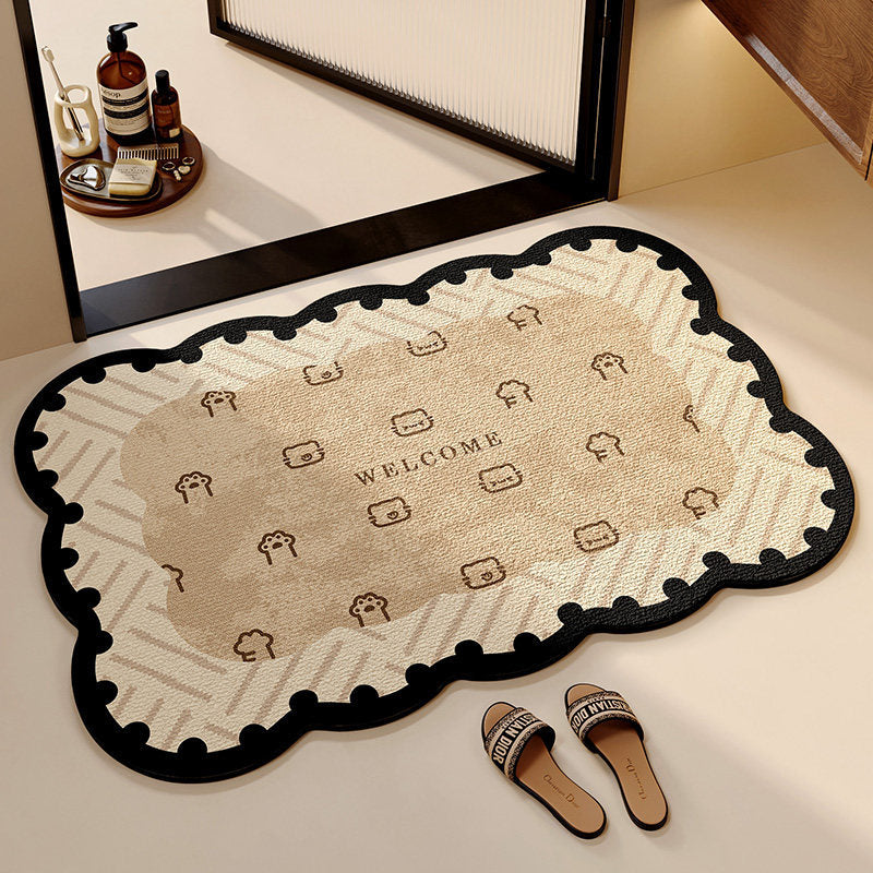 Cute Cat-Themed Bathroom Mat