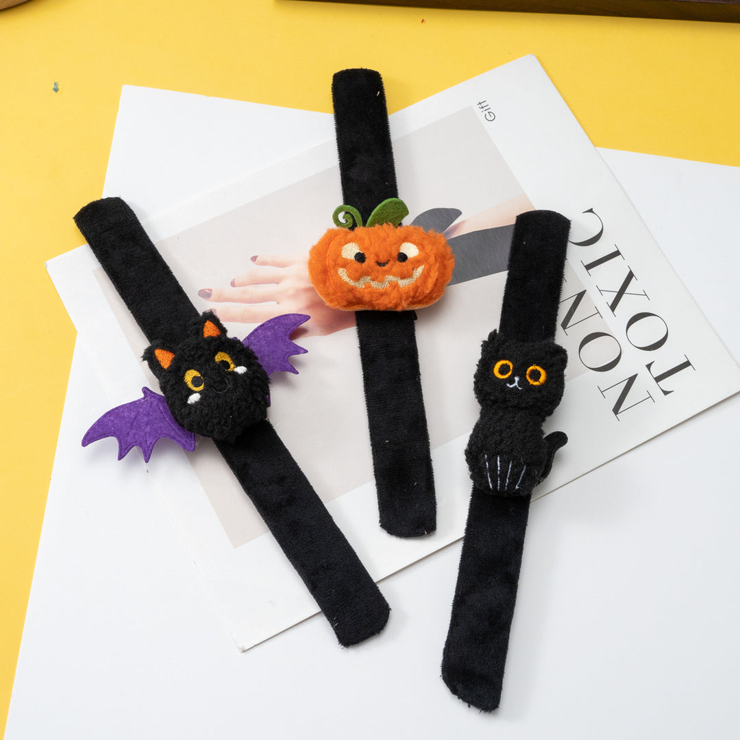 Playful plush headband with cute bow character