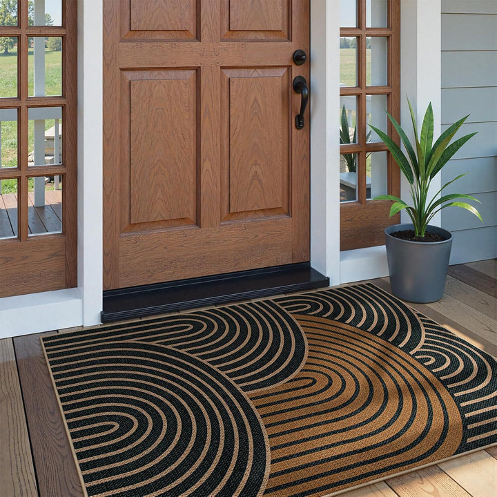Geometric Patterned Welcome Mat