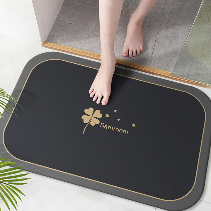 Soft Microfiber Bath Mat with Anti-Slip Features