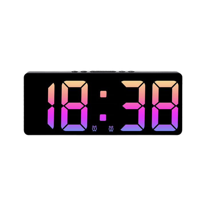 Digital LED alarm clock with large, light blue display and snooze function Kalsten