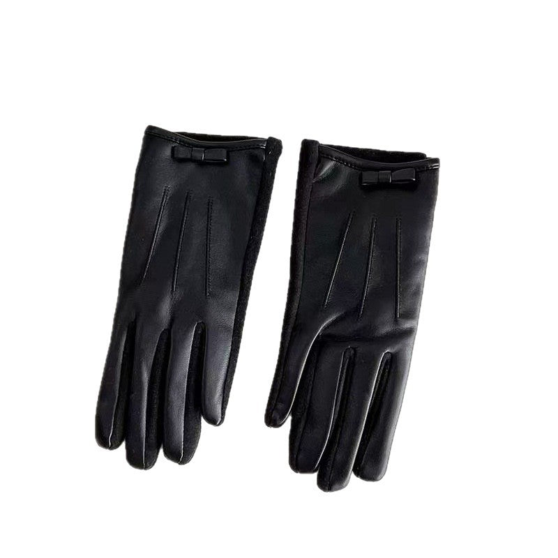 Elegant Leather Touchscreen Gloves Kalsten