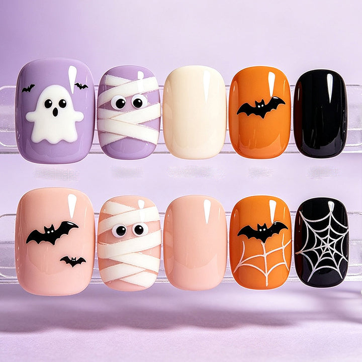 Themed Ghost and Halloween Nail Art Tips Kalsten