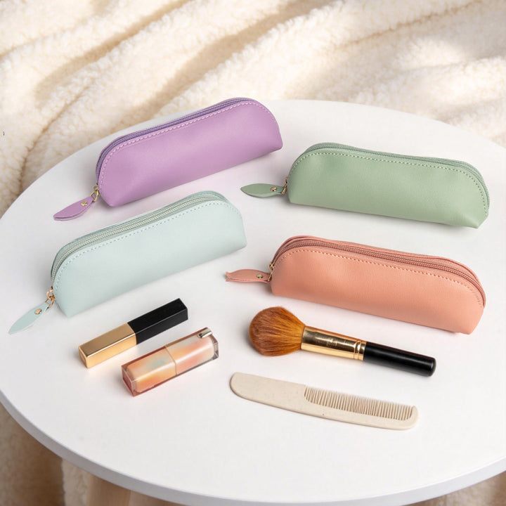 Premium Leather Zippered Pencil Case Kalsten