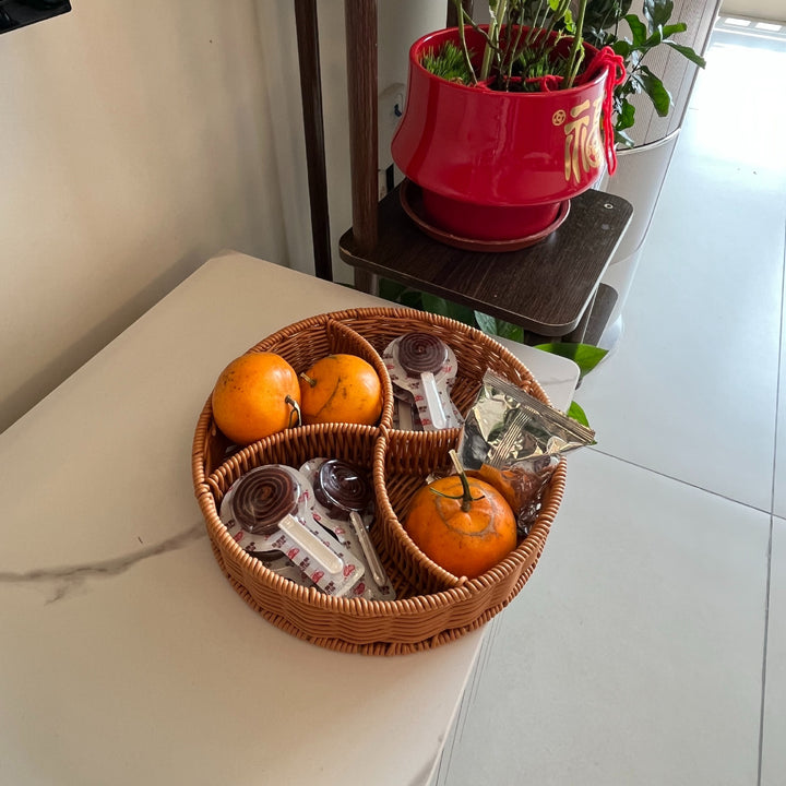 Round Woven Organizer Basket Kalsten