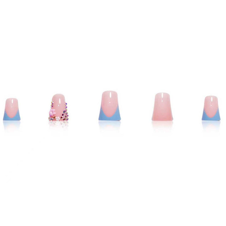 Decorative Floral Press-On Nail Art Extensions Kalsten