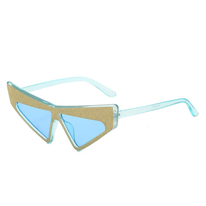 Women's futuristic sunglasses with glittering frame Kalsten