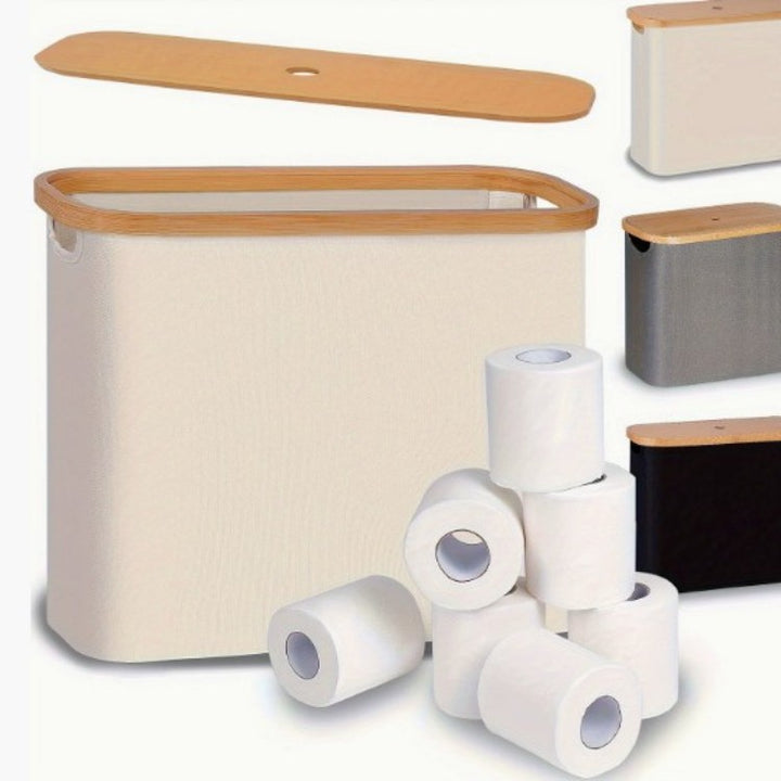 Multifunctional laundry storage box with bamboo lid Kalsten