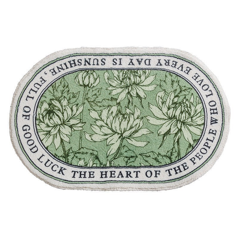 Floral Emblazoned Area Mat Kalsten
