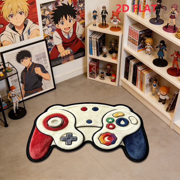 Playful Gaming Controller Area Rug