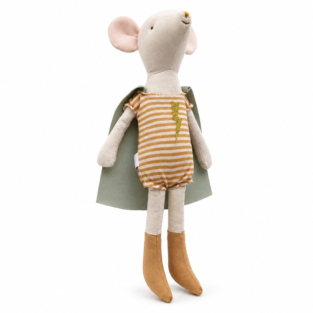 Handmade Organic Linen Long‑Leg Bunny Soft Toy