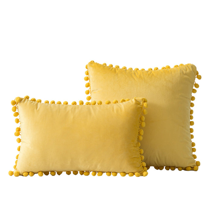 Decorative Pom-Pom Accent Pillow