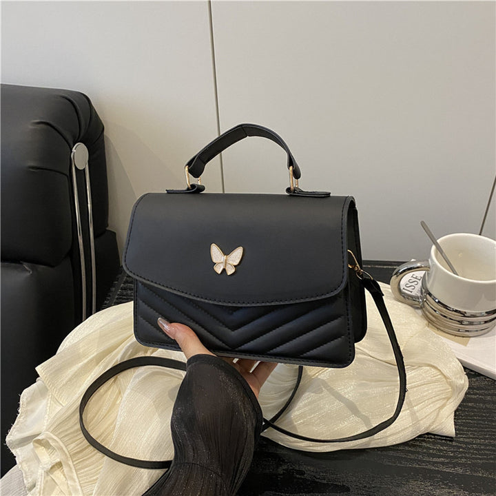WoElegant Quilted Leather Satchel Bag Kalsten