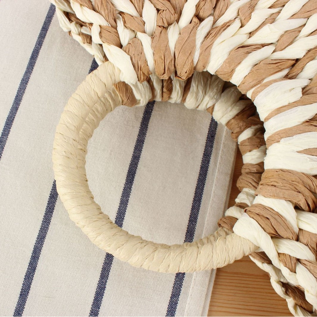 Handbag Made of Handmade Woven Material with Modern Design Kalsten
