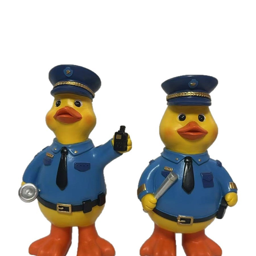 Funny police duck figure Kalsten