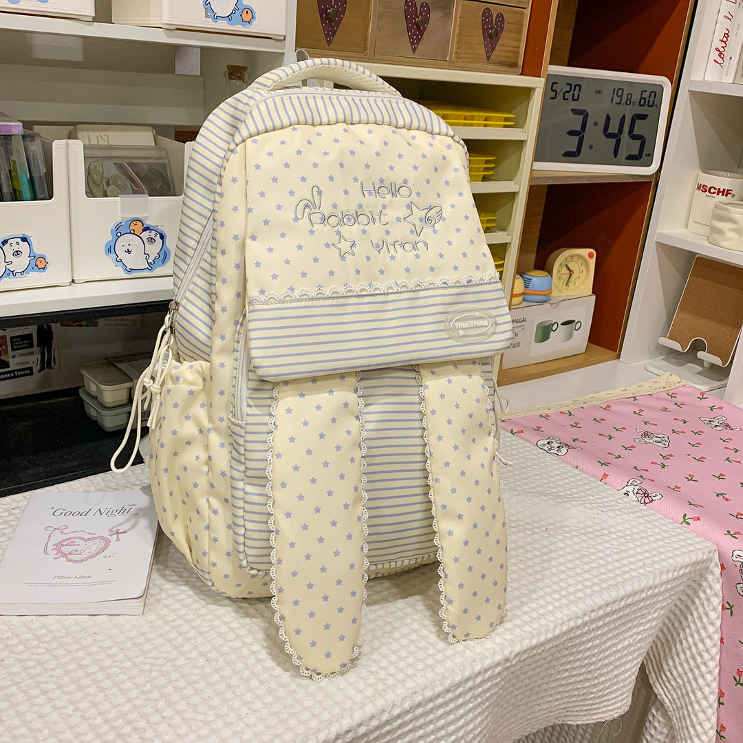 Cute Bunny Ear-Themed Backpack Kalsten