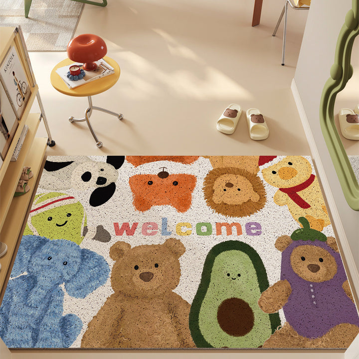 Cute Animal-Themed Welcome Mat