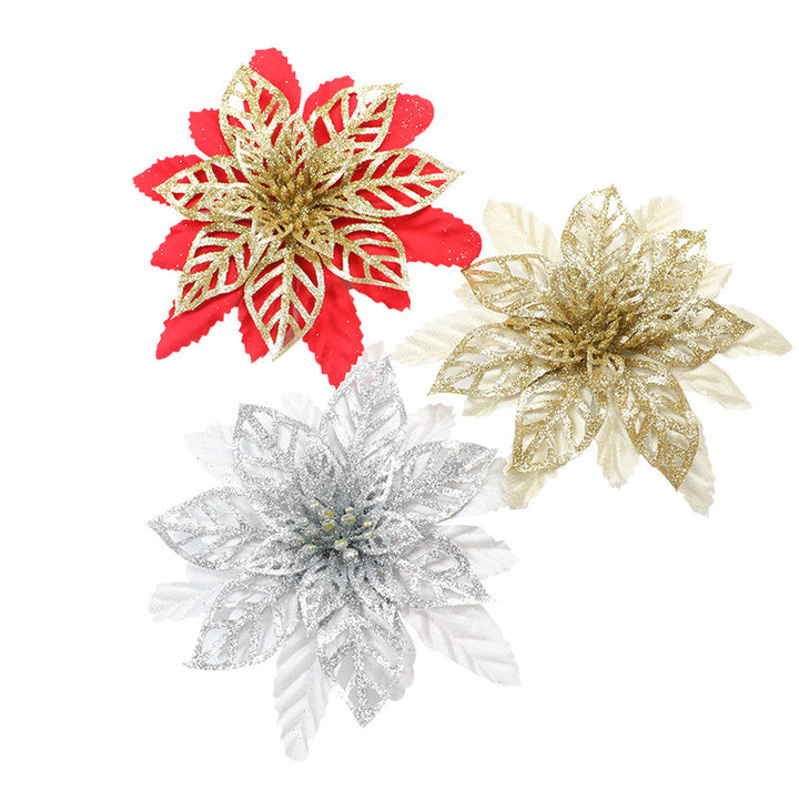 Glittering Floral Christmas Tree Ornament Kalsten