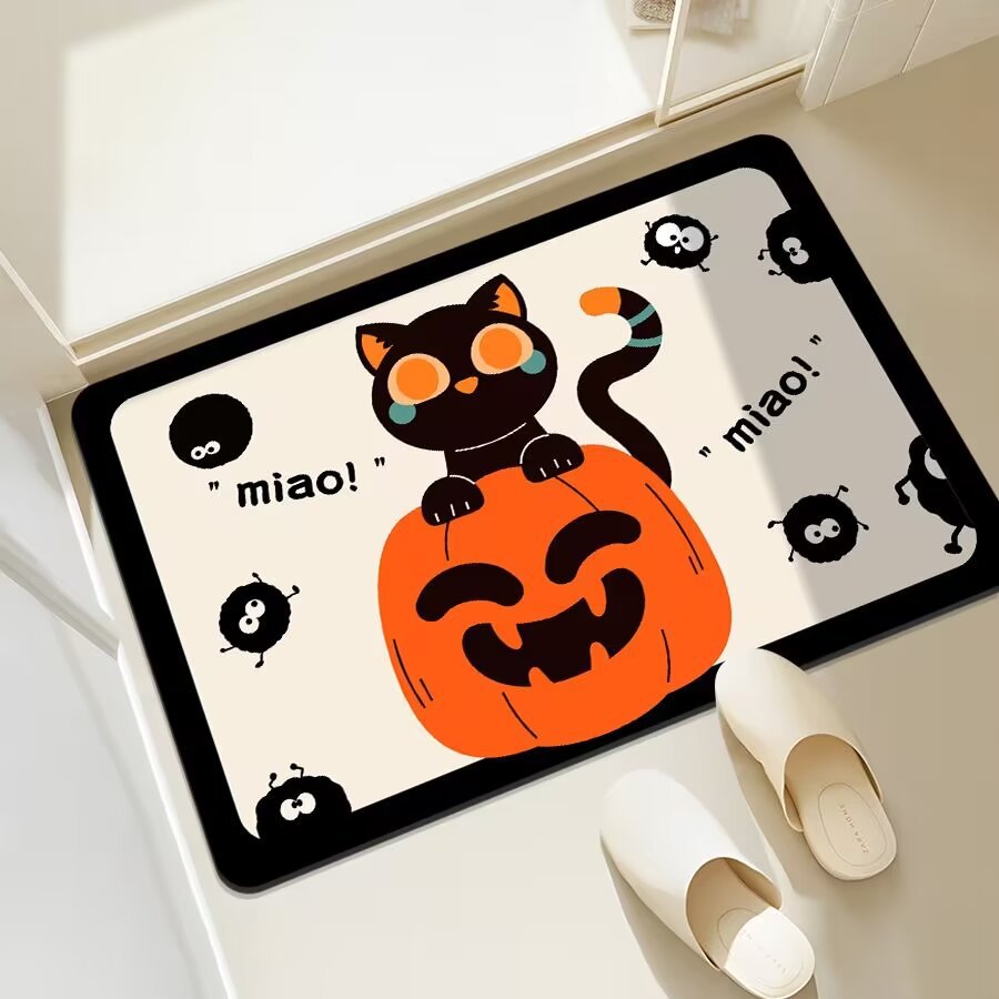 Fun Cat-Themed Bathroom Mat Kalsten