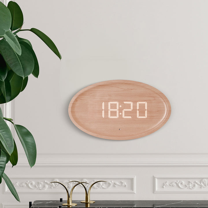 Digital Wall Clock in modern minimalist design Kalsten