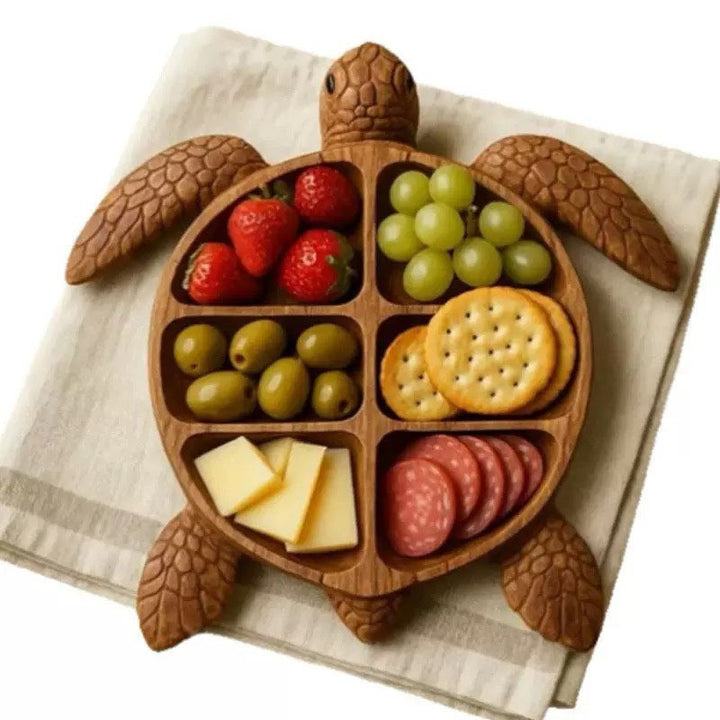 Decorative serving platter in the shape of a turtle Kalsten