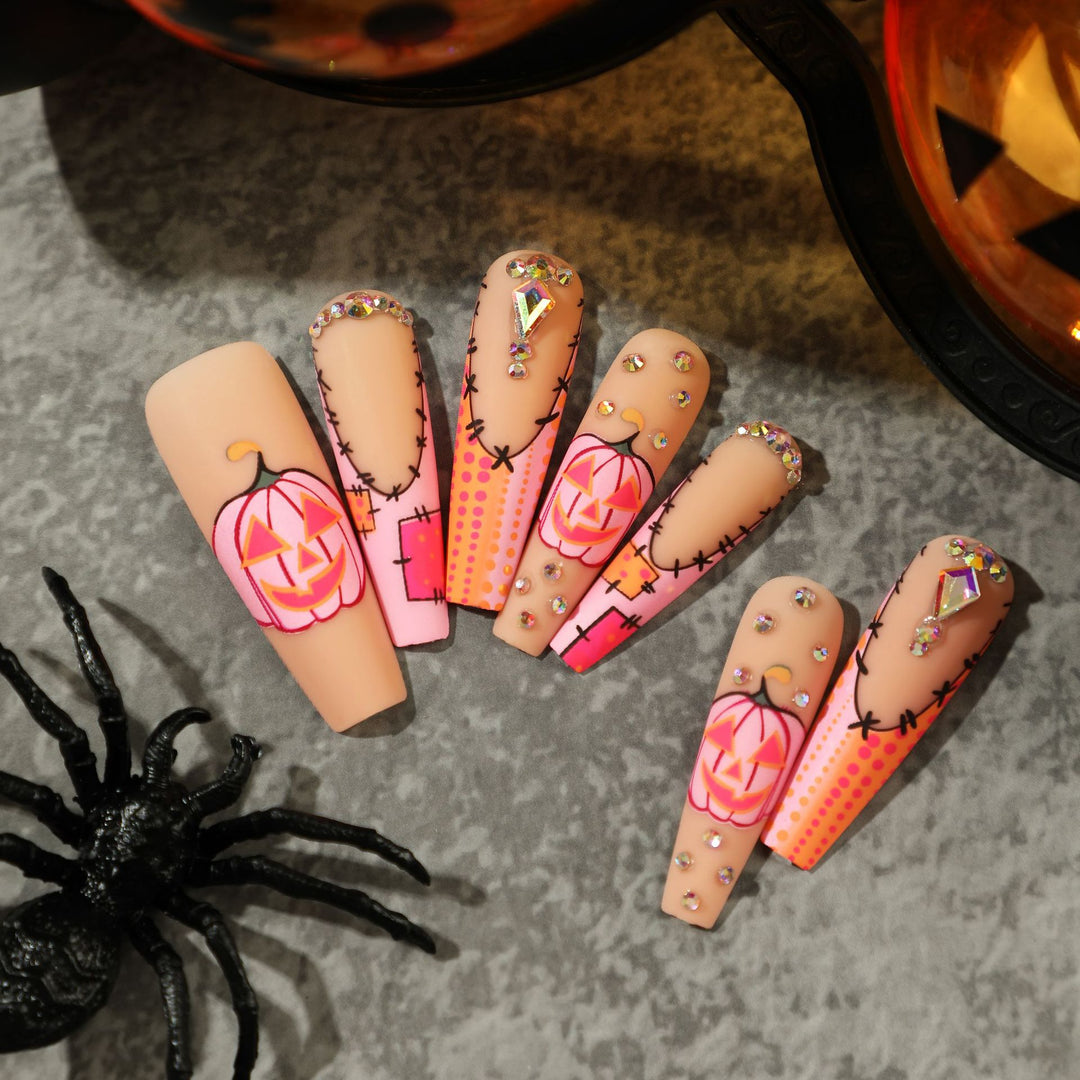 Artificial Nail Art with Halloween Design Kalsten