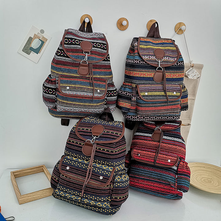 Bohemian Multi-Pocket Travel Backpack Kalsten