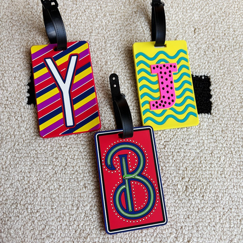 Personalized Striped Luggage Tag Kalsten