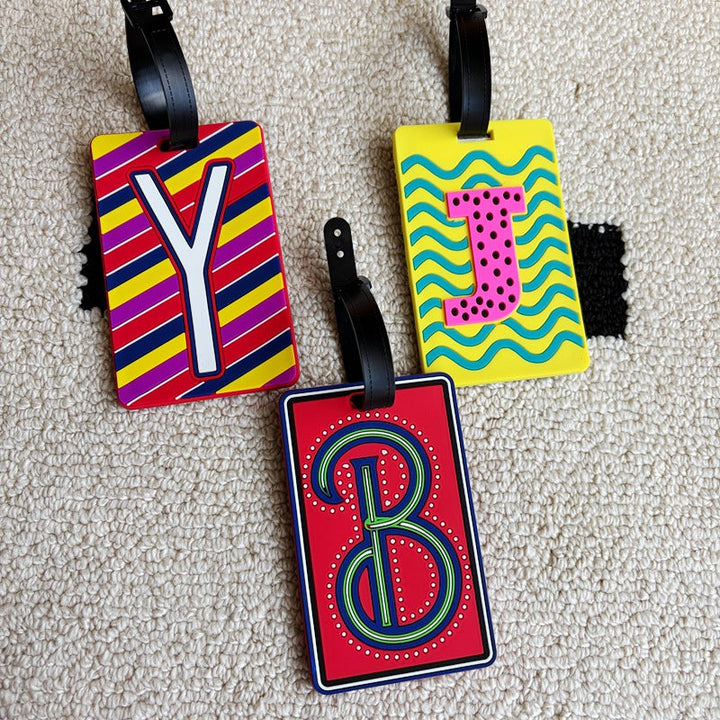 Personalized Striped Luggage Tag Kalsten