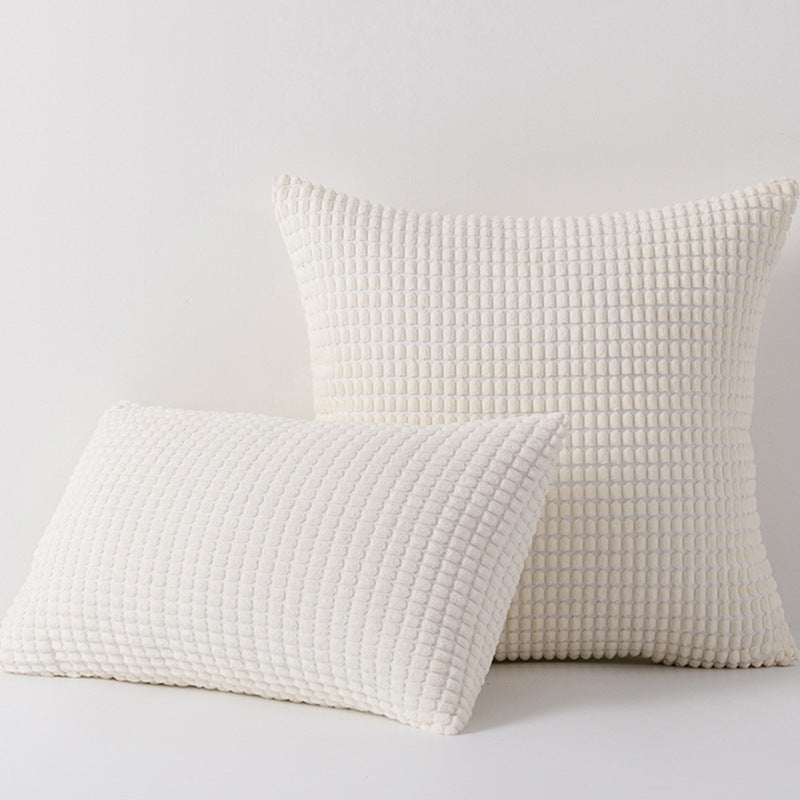 Textured Plush Decorative Pillow Set