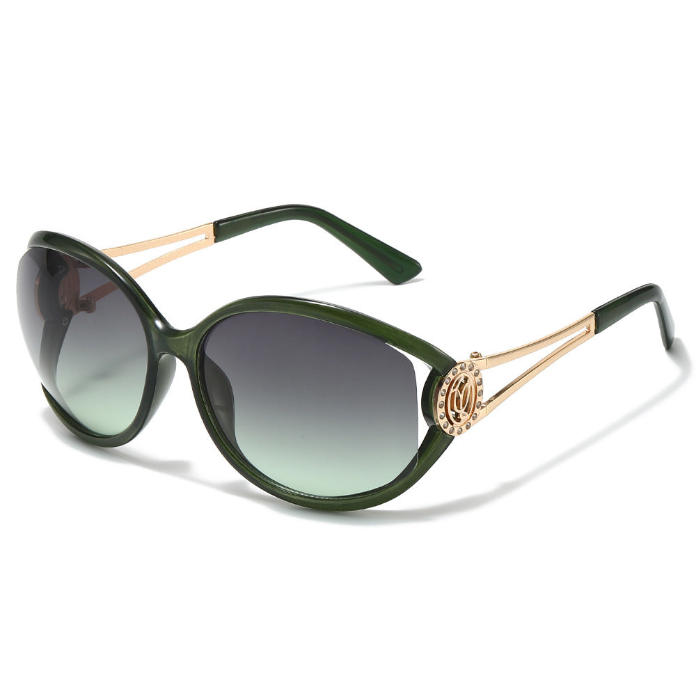 Designer Cat-Eye Sunglasses with Gold Accent Details Kalsten