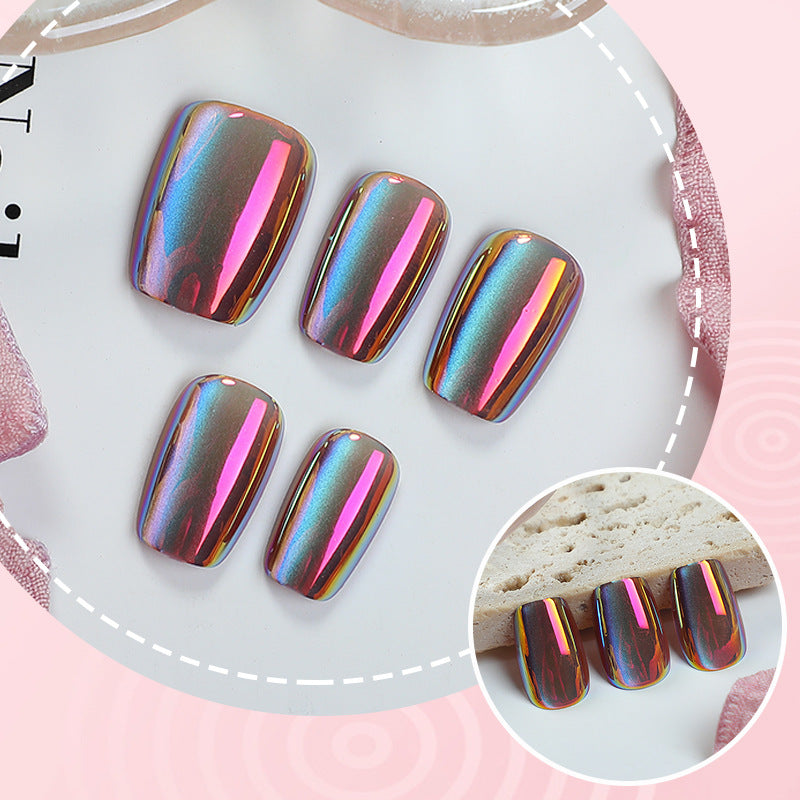 Iridescent Press-On Nail Set