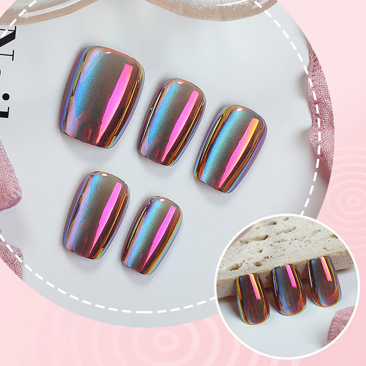 Iridescent Press-On Nail Set